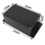 Outdoor Waterproof Plastic Junction Box (Black & White) - IP-Rated Plastic Enclosure & Electronics Project Instrument Shell Case