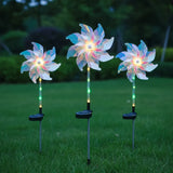 Solar Windmill Lamp Outdoor Dandelion Light for Garden Yard Patio Landscape Decor