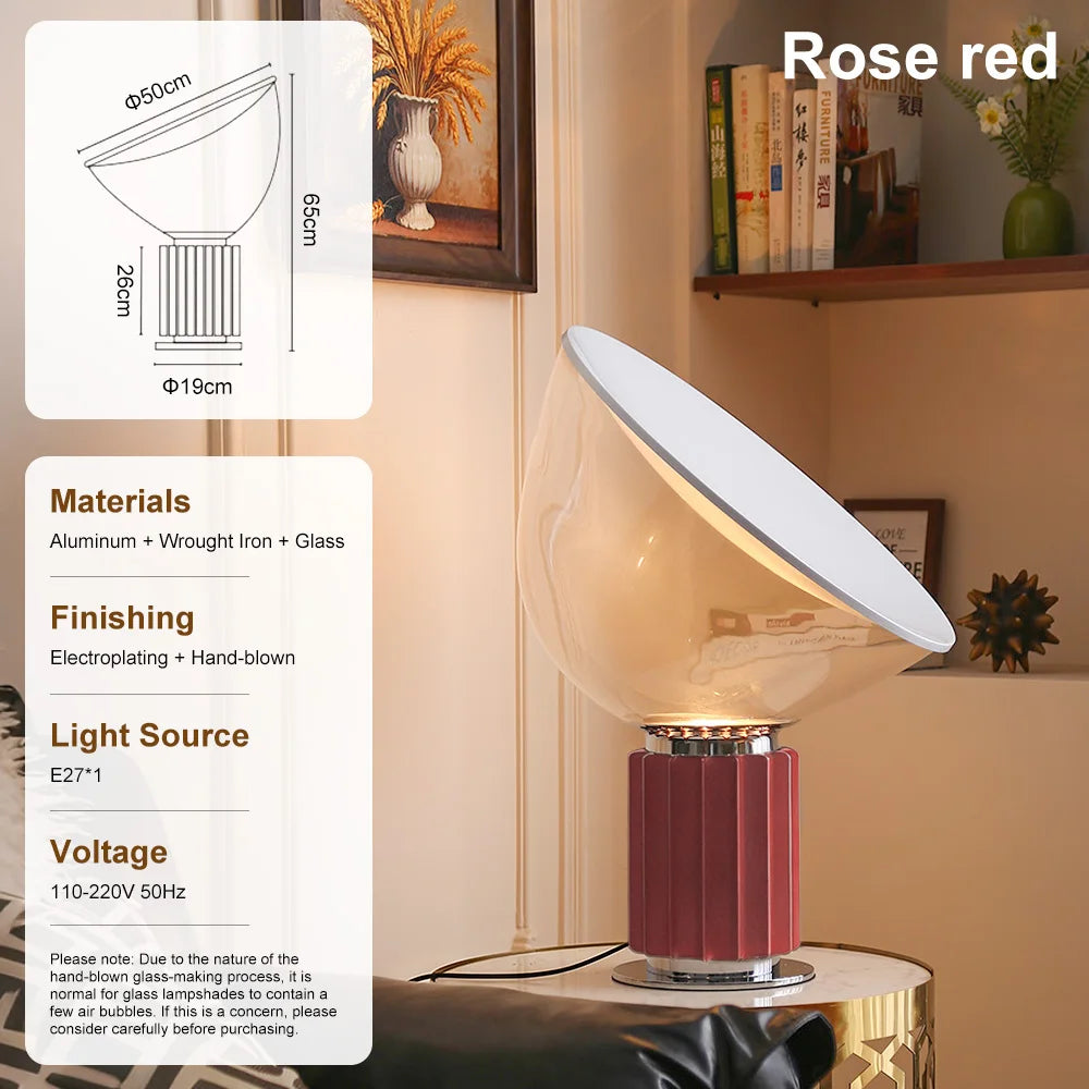 Italian Taccia LED Table Lamps for Bedroom Office Adjustable Modern Floor Lamps Living Room Decoration Indoor Lighting Fixture