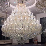 Luxury Large Crystal Chandelier - Modern Led Candle Chandelier For Hotel Lobby Villa Living Room & Entryway Lighting