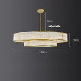 E14 LED Retro American Copper Golden Round Linear Pendant Lights.Pendant Light Suspension Luminaire Lampen For Dinning Room