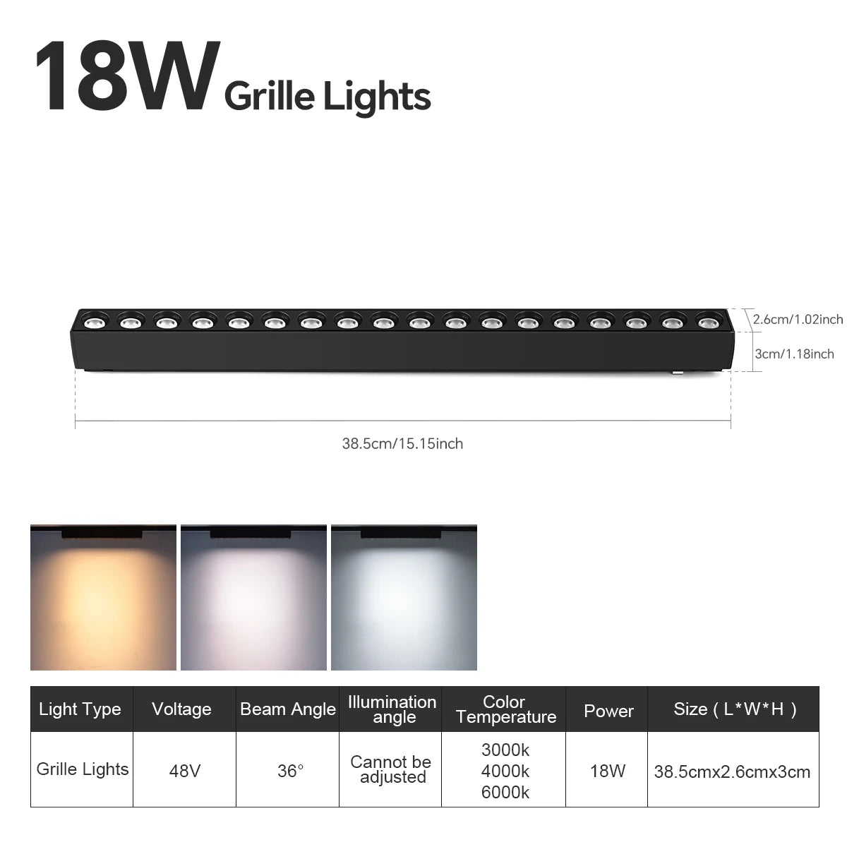 LED Magnetic Track Light Grille Flood Lamp Modern Embedded Flexible Linear Fixture LED Spotlight 3 Color CCT Ceiling Indoor Livi