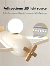 2026 Children's Room Airplane Chandelier - Creative LED Bedroom Pendant Light