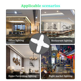 Fan Blade Shape Foldable Led Bulb Four Leaf Ceiling Lights Garage Decoration Fan Shape Led Bulb E27 For Workshop Warehouse Mini