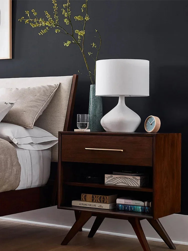 Japanese Minimalist Retro Wabi-sabi Resin Table Lamp LED E27 Home Decor Desk Lights Living Room Cabinet Table Bedside Bedroom