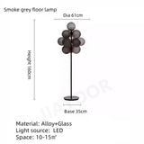 Modern Living Room Floor Lamp Sofa Side Standing Lamp Creative Design Grape Glass Lamp Bedroom Bedside Lamp Desk Lamp LED Light
