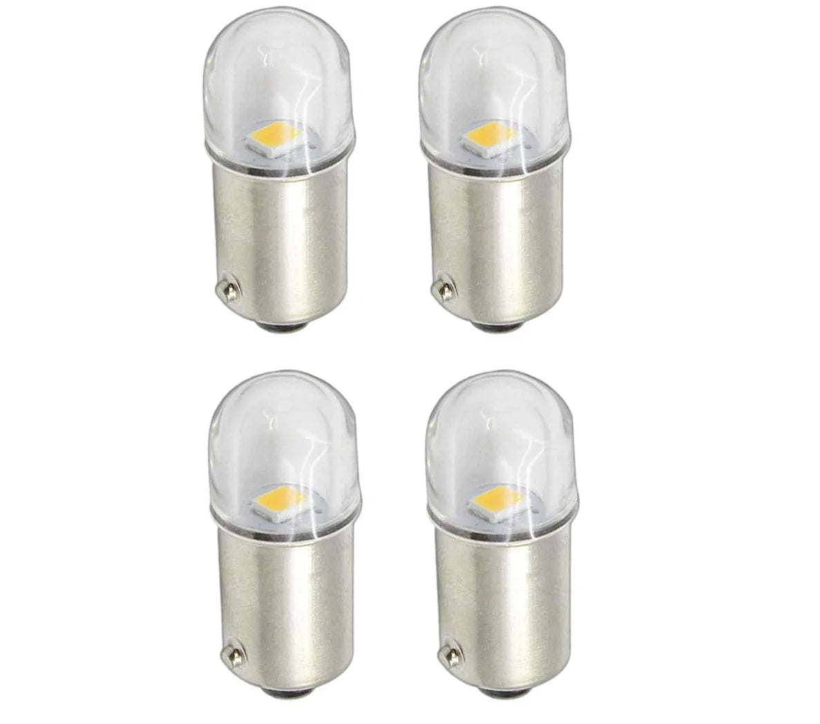 4PCS Led Bulb BA9S BAX9S BAY9S BAW9S 1SMD2835  6v 12v 24v Car Interior Dome Trunk Light Motorcycle Side Parker Lamp