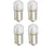 4PCS Led Bulb BA9S BAX9S BAY9S BAW9S 1SMD2835  6v 12v 24v Car Interior Dome Trunk Light Motorcycle Side Parker Lamp