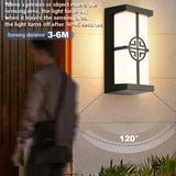 Motion Sensor LED Wall Light 16W Indoor&Outdoor Waterproof IP66 Porch Wall Lamp Home Sconce Decoration Lighting