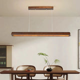 Nordic wood grain simple long dining table pendant lamp living room kitchen artistic luster home decoration lighting fixture