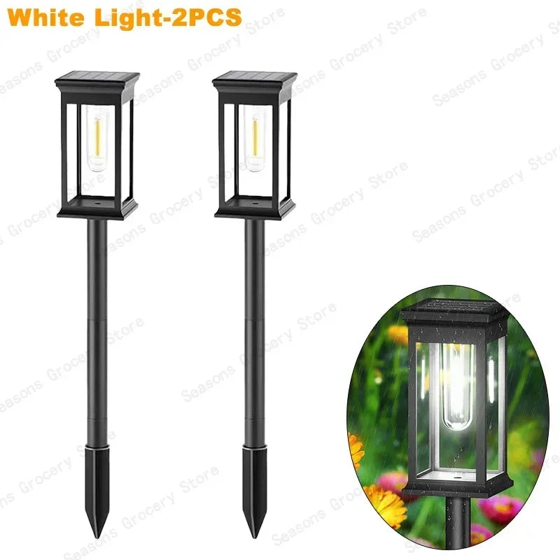 Waterproof LED Solar Lights for Garden Yard - Automatic Landscape Pathway Lighting