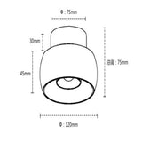 Surface mounted spotlights, living room without main light, circular wall washing, painting, spotlight, foyer, aisle AC: 220-240