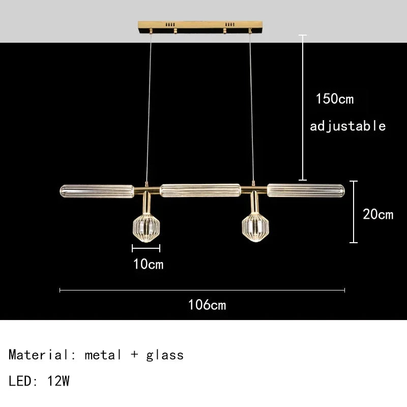 Nordic Luxury Art Glass Chandelier Creative Bar Villa Hotel Clubhouse Restaurant High End Pendant Lamp Home Decor Lighting