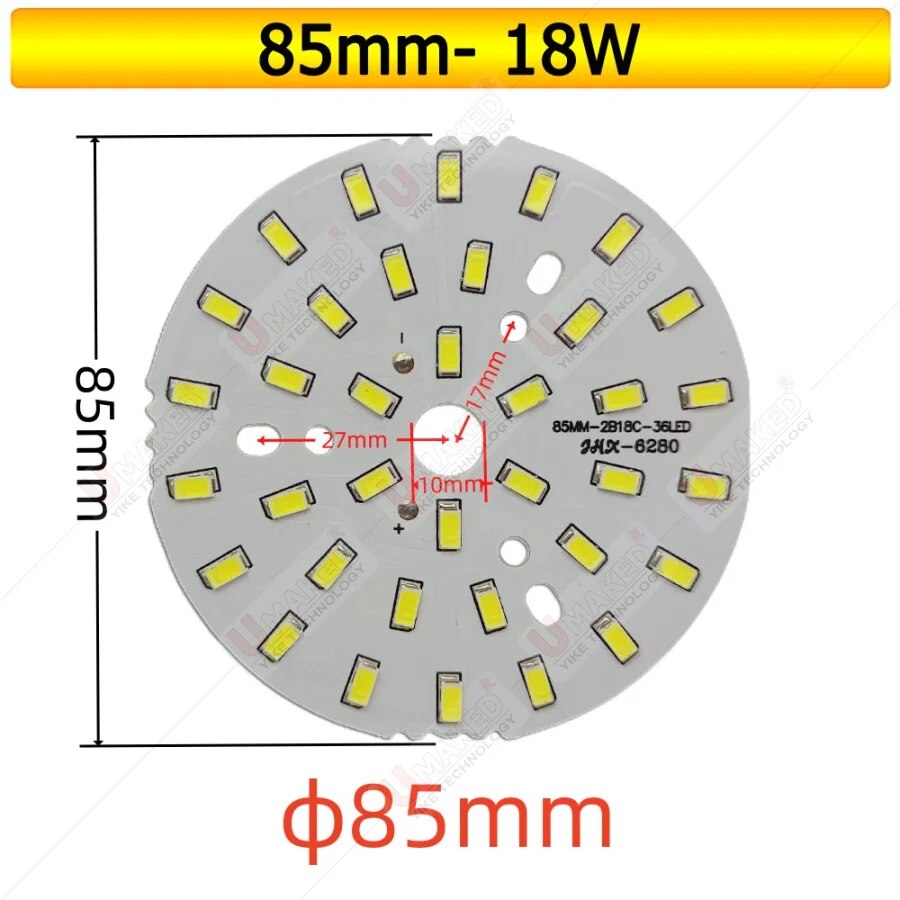 3W 5W 7W 9W 12W 15W 18W 20W 24W SMD5730 Brightness SMD Light Board Led Lamp Panel For Ceiling PCB With LED free shipping