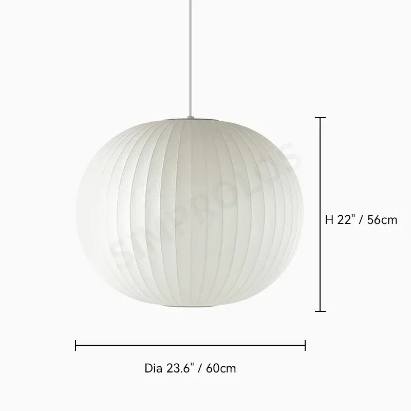 Wabi-sabi Silk LED Pendant Lamp Denmark Designer Hanging Light Living Room Hotel Restaurant Factory Direct High-End Home Decor