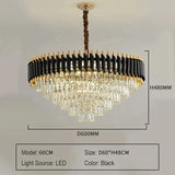 Home Appliance Crystal Ceiling Chandelier Luxury Dining Room Pendant Lamp Modern New Living Room Decor LED Bedroom Hanging Light