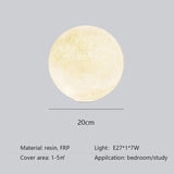 Nordic Moon Led Chandelier Living Dining Room Round Pendant Light Home Lighting Bedroom Atmosphere Hanging Lamp Lustre Luminaire