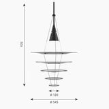 Design Exhibition Hall Room Pendant Light Creative Restaurant Bar Counter Pendant Lighting Living Room Pendant Lights