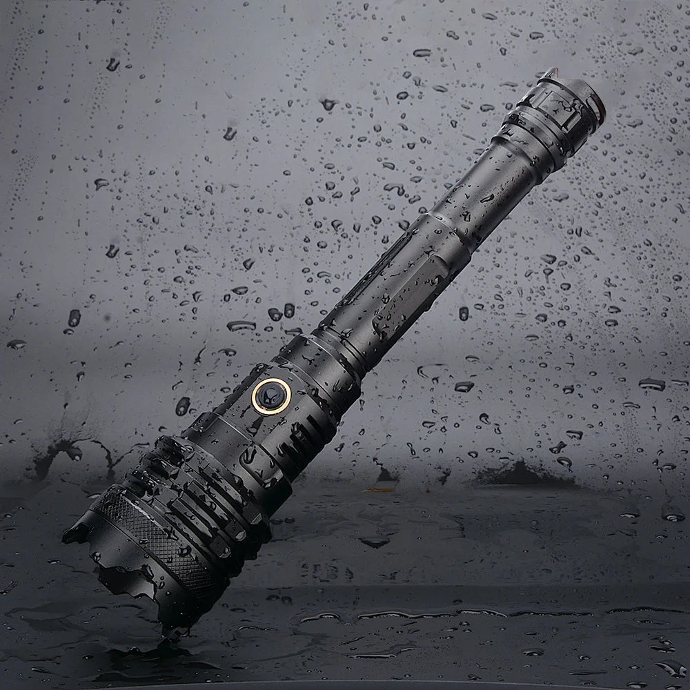 The Most Brightest Led Flashlight XHP110.2 16-core Power Bank 10000mah Torch Usb Rechargeable 21700 Battery Zoomable Lantern 50W