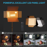 U800 LED Photo Studio Light For Tiktok Youbute Game Live Video Lighting 40W/50W Portable Video Recording Photography Panel Lamp