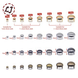 1 PACK  Round Copper Dome Rivets Spike Studs Spots Nailhead Punk Rock DIY Leather Craft For Shoes Clothing Bag Parts Decoration