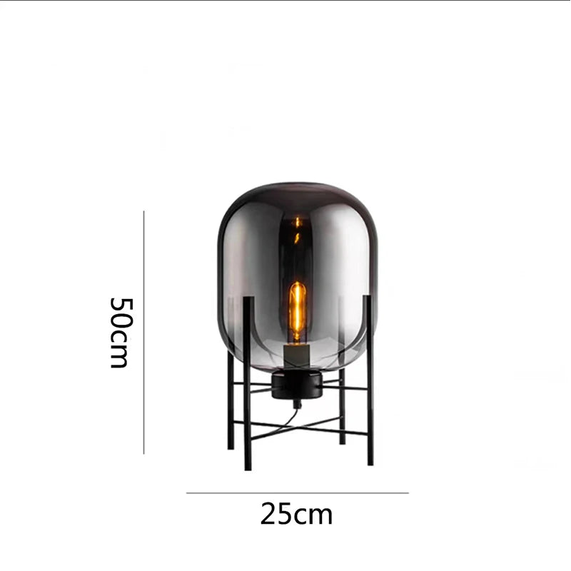 Modern home decors lighting Nordic floor light LED living room standing fixtures study bedroom glass table lamps