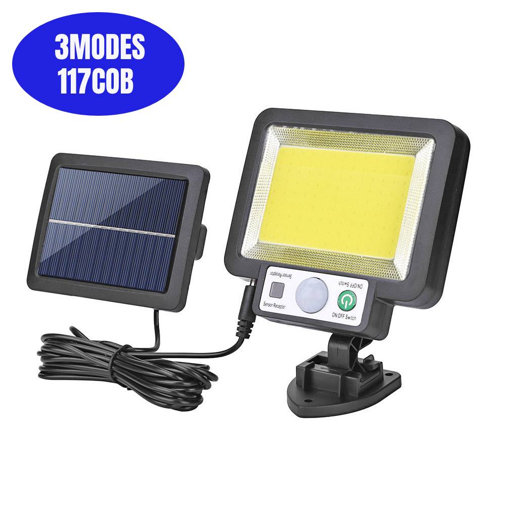 106/318LED Super Bright Outdoor Solar Lamp Waterproof 3 Modes Motion Sensor Human Induction Solar Garden Light Yard Garage Light