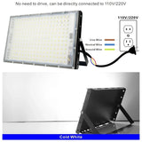Led Flood Light 50W 100W 150W 200W 1/2/3PCS 110V 220V Outdoor Floodlight IP65 Waterproof Wall Lamp Reflector Led Street Light