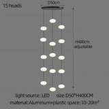 LED Minimalist Style Chandelier Hanging Stairs Pendent Lamp Designer Living Room Kitchen Bedroom Pendant Light Indoor Lighting