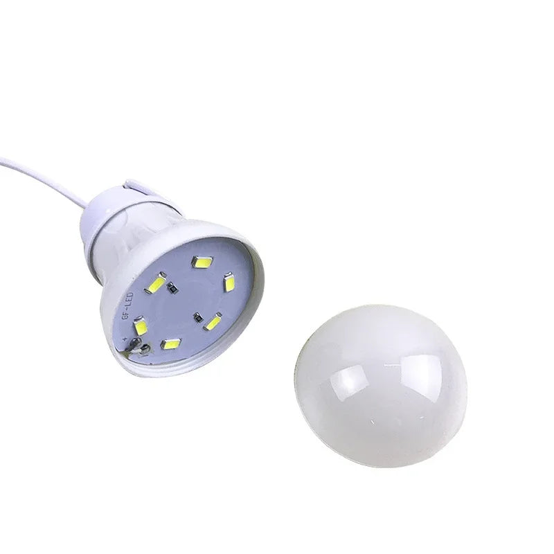 3W 5W 7W USB LED Bulb 5V Portable LED Lamp Night Light Outdoor Camping Lamp Reading Light Bulb Energy Saving Emergency Lamp