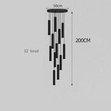 Modern home decor led lights pendant light lamps forstaircase Chandeliers for living room hanging light indoor lighting