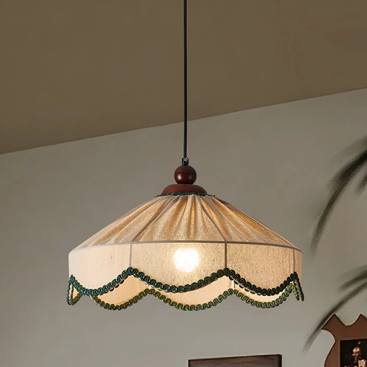 2026 Arab Rustic New Classic Fabric Hanging LED Lighting Chandelier Pendant Light Bedroom Livingroom Lamp Interior House Decorat
