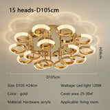 Light Luxury Ceiling Light Postmodern Living Room Lighting Master Bedroom Designer Personalized and Simple Ceiling Lamp
