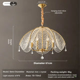 Nordic Modern Crystal Chandelier Pendant Light For Living Room Bedroom Dining Room Bar Kitchen E14 Bulb Decorate Hanging Lamp