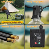 Outdoor Solar Fairy String Lights - Waterproof LED Garden Decorative Lighting