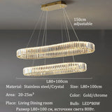 Modern Luxury Crystal Pendant Lights Home Dining Room Bar LED Lighting Lustre Decoration Indoor Ceiling Chandelier Lamp Fixtures
