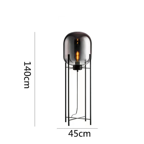 Modern home decors lighting Nordic floor light LED living room standing fixtures study bedroom glass table lamps