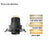 LED Recessed Spotlight Commercial Lighting Downlight Telescopic Focusing Spotlight Home Living Room COB Spotlight