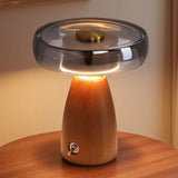Nordic Wood Glass High-end LED Decoration Table Lamp With Plug Desk Light For Living Room Bedroom Study Lighting Fixtures