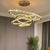 2024 Modern Crystal Hanging Lamps for Ceiling Living Room Bedroom Chandelier Home Decorations Pendant Light Lustre