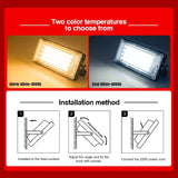 LED Flood Light Outdoor (50W/100W) AC110V/220V - IP65 Waterproof Exterior Reflector Projector & Focus Spotlight