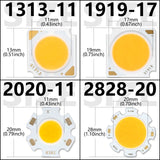 COB LED Chip 3W 5W 7W 10W 20W 30W 40W Light Emitting Diode LED Module Matrix 1313 2020 2828 1919 for Bulb Downlights