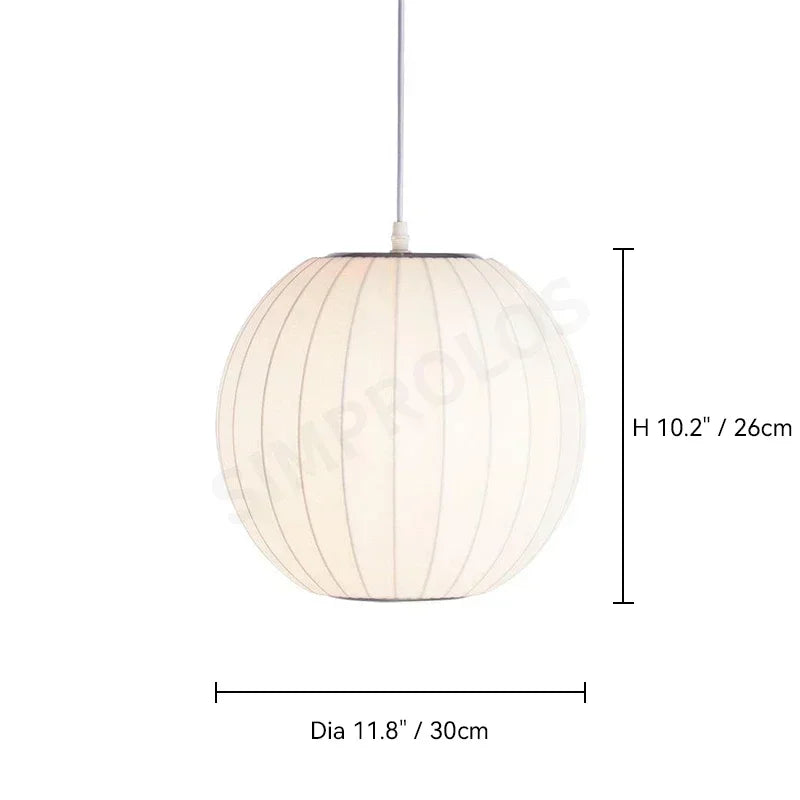 Wabi-sabi Silk LED Pendant Lamp Denmark Designer Hanging Light Living Room Hotel Restaurant Factory Direct High-End Home Decor