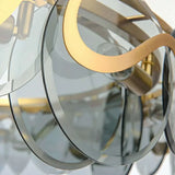 Light Luxury Glass Chandelier Modern Minimalist Dining Living Room Villa Post-modern Bedroom Staircase Pendant Light LED Bulb