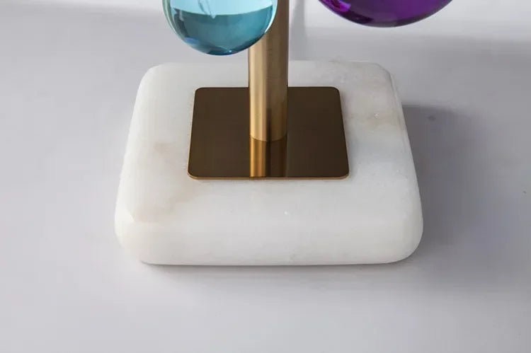 Light Luxury Creative Crystal Table Lamp Colorful Crystal Transparent Bedroom Study Table Lamp Postmodern Table Lamp Room Decor