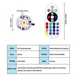 Driverless RGB COB LED Chip (220V / 5V USB) with Remote Control - High-Power DIY Floodlight Light Engine