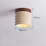 Travertine Stone LED Ceiling Lamp Aisle Corridor Light Fixture For Living Room Dining Room Bedroom Decor Chandelier Ceiling Lamp