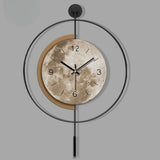 Minimalist Wall Clock Spanish Style Mute Moon Wall Decoration Clock Living Room Backdrop Home Decoration Creative Personalized