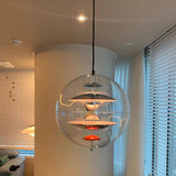 Modern Acrylic Pendant Light, White Gold Silver Circular Danish Design Pendant Light Nordic Luxury Bedroom Decoration Lamp