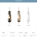 Restaurant Chandelier Lights Bedroom Bedside Living Dining Room Pendant Lamps Glass Decoration Nordic Hanging Kitchen Lighting